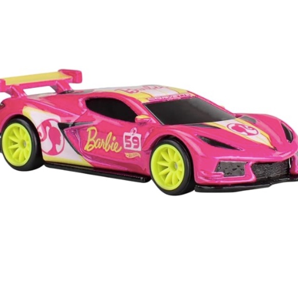 2024 Hot Wheels Premium Pop Culture Barbie 65th Anniversary Corvette C8.R - Picture 6 of 7